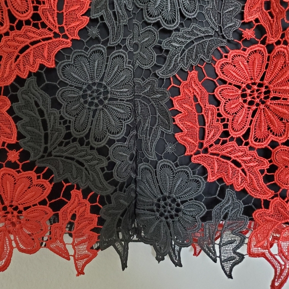 NWOT Alice + Olivia Farrel Guipure Lace Skirt - Picture 11 of 13